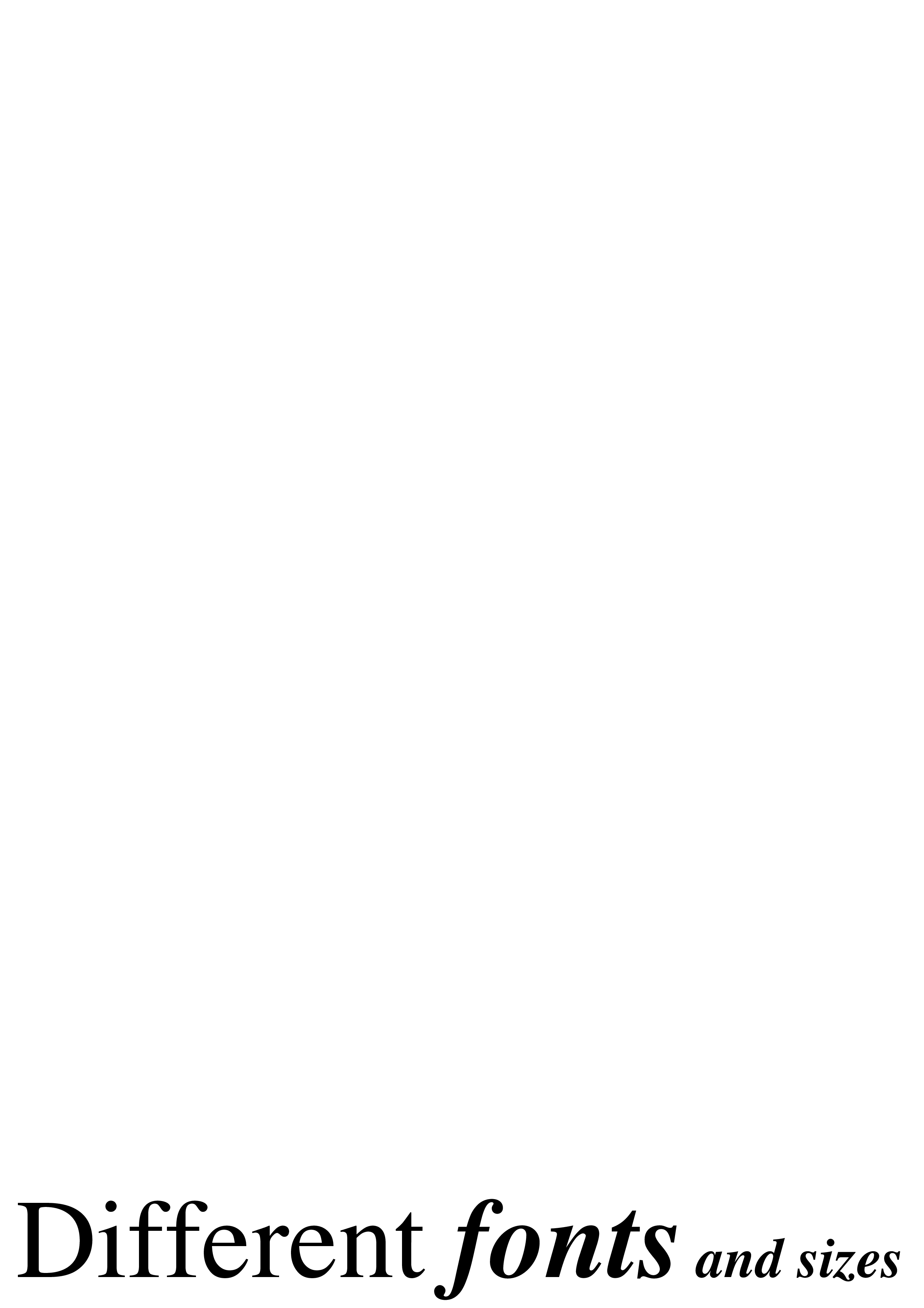 Font and font size